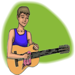 Guitarist 66 Clip Art