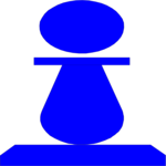 Pawn - Blue Clip Art
