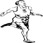 T & F - Runner 13 Clip Art