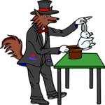 Magician - Wolf 1 Clip Art