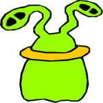 Space Alien 105 Clip Art