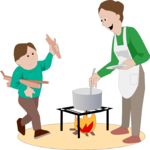 Campfire Cookout 1 Clip Art