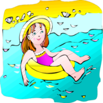 Floating on Toy 6 Clip Art