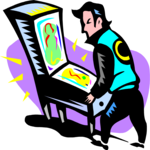 Pinball Player Clip Art