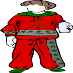 Boy in Sweatsuit 2 Clip Art