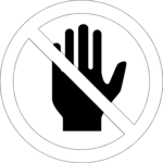Do Not Use Hands Clip Art