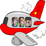 Airline Passengers 08 Clip Art