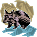 Wombat 1 Clip Art