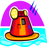 Space Capsule in Water 3