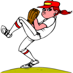 Softball - Pitcher 2 Clip Art