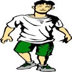 Boy Standing 17 Clip Art