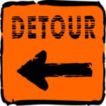 Detour 4 Clip Art