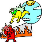 Angel & Devil 2 Clip Art