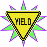 Yield 11 Clip Art