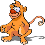 Monkey - Happy 2 Clip Art