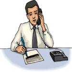 Talking on Phone 13 Clip Art