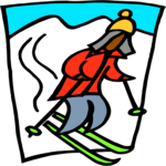 Skier 76 Clip Art