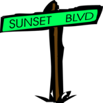 Sunset Boulevard Clip Art