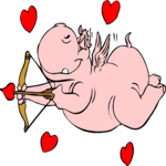 Cupid - Hippo Clip Art