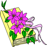 Flowers & Bible Clip Art