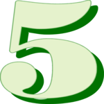 Numeral - 5 Clip Art