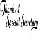 Special Secretary Clip Art