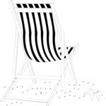 Beach Chair 2 Clip Art