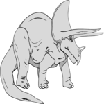 Triceratops 03 Clip Art