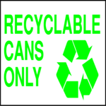 Recyclable Cans 3 Clip Art