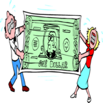 Stretch Your Dollar 1 Clip Art