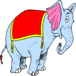 Circus - Elephant 02 Clip Art