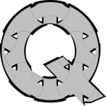 Woven Q Clip Art