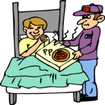 Pizza in Hospital Clip Art