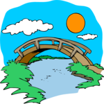 Bridge Over River Clip Art