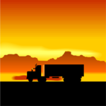 Truck in Sunset