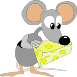 Mouse & Cheese 04 Clip Art