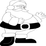 Santa Standing Clip Art