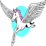 Pegasus 01 Clip Art