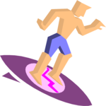 Surfer 02 Clip Art