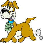 Dog - Tag Day Clip Art