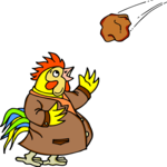 Chicken - Frightened 2 Clip Art