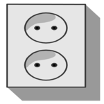 Electrical Outlet 01 Clip Art