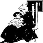 People, Mother Reading to Child