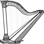 Harp 02 Clip Art