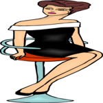 Woman in Dress 48 Clip Art