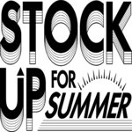 Stock Up For Summer Clip Art