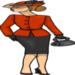 Woman with Purse 3 Clip Art