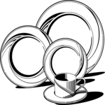 Place Setting 08 Clip Art