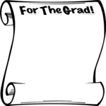 For the Grad! Frame Clip Art