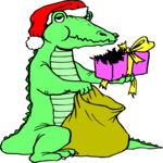 Alligator Eating Gifts
